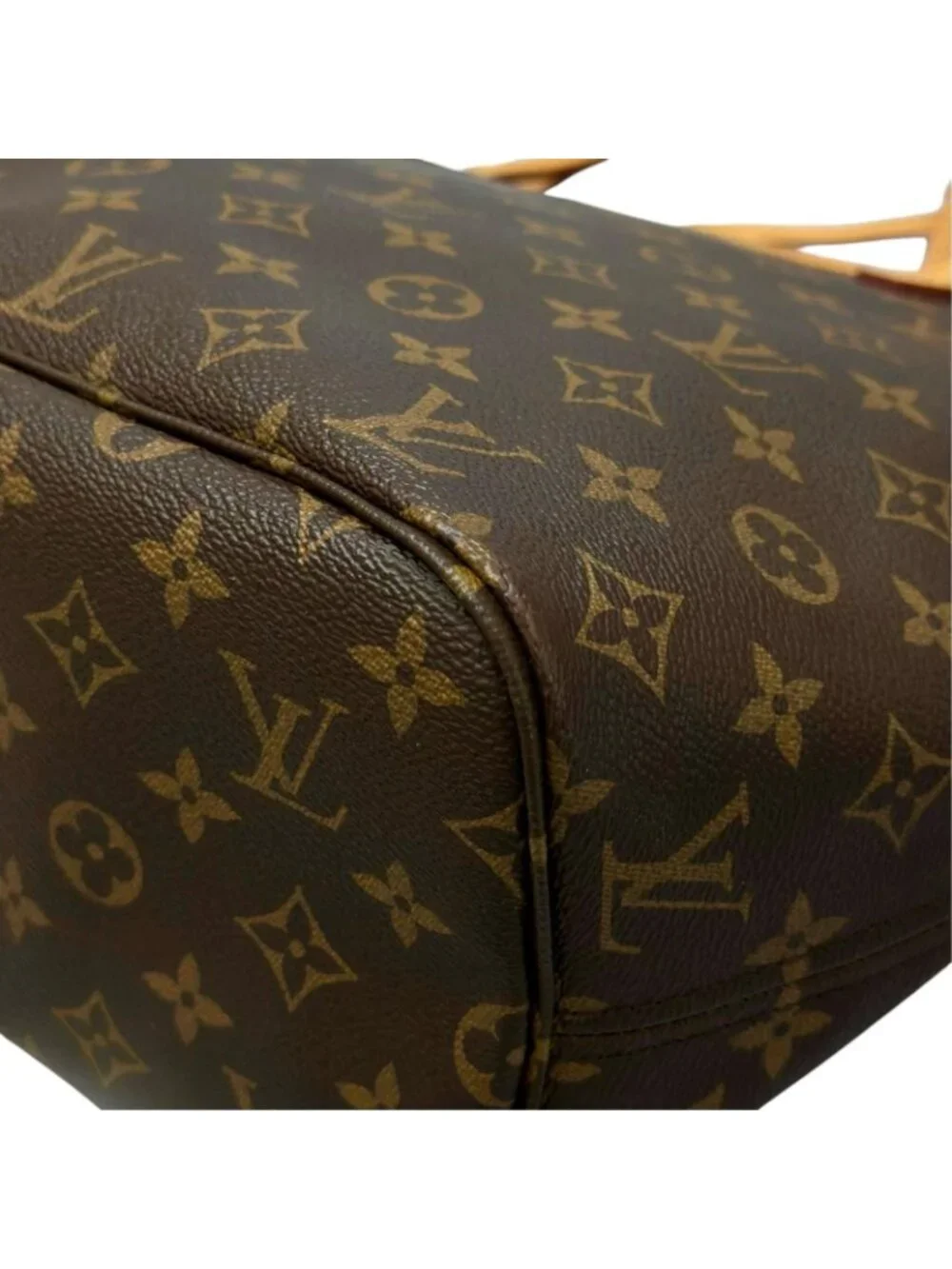 Louis Vuitton Neverfull MM Tote Bag Monogram Canvas Brown